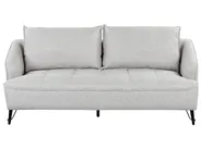 Sofa 3 Seater HOBRO Fabric Light Grey_949646
