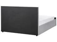 Ottoman Bed AMIENS Fabric Light Grey 160 x 200 cm (EU King Size)_976206