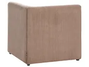Modular Corner Sofa 4 Seater LEMVIG with Ottoman Corduroy Dark Beige Right Hand_1053339