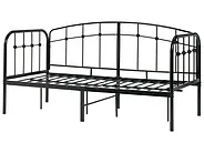 Sohvasänky Metalli ARRIEN 90 x 200 cm Musta_1141622