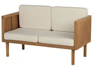 Garden Sofa 2 Seater BARATTI Acacia Wood Brown_830826