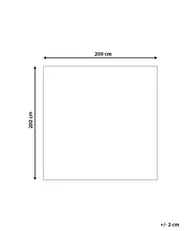 Matto ERCIS Musta 200 x 200 cm Viskoosi_710227