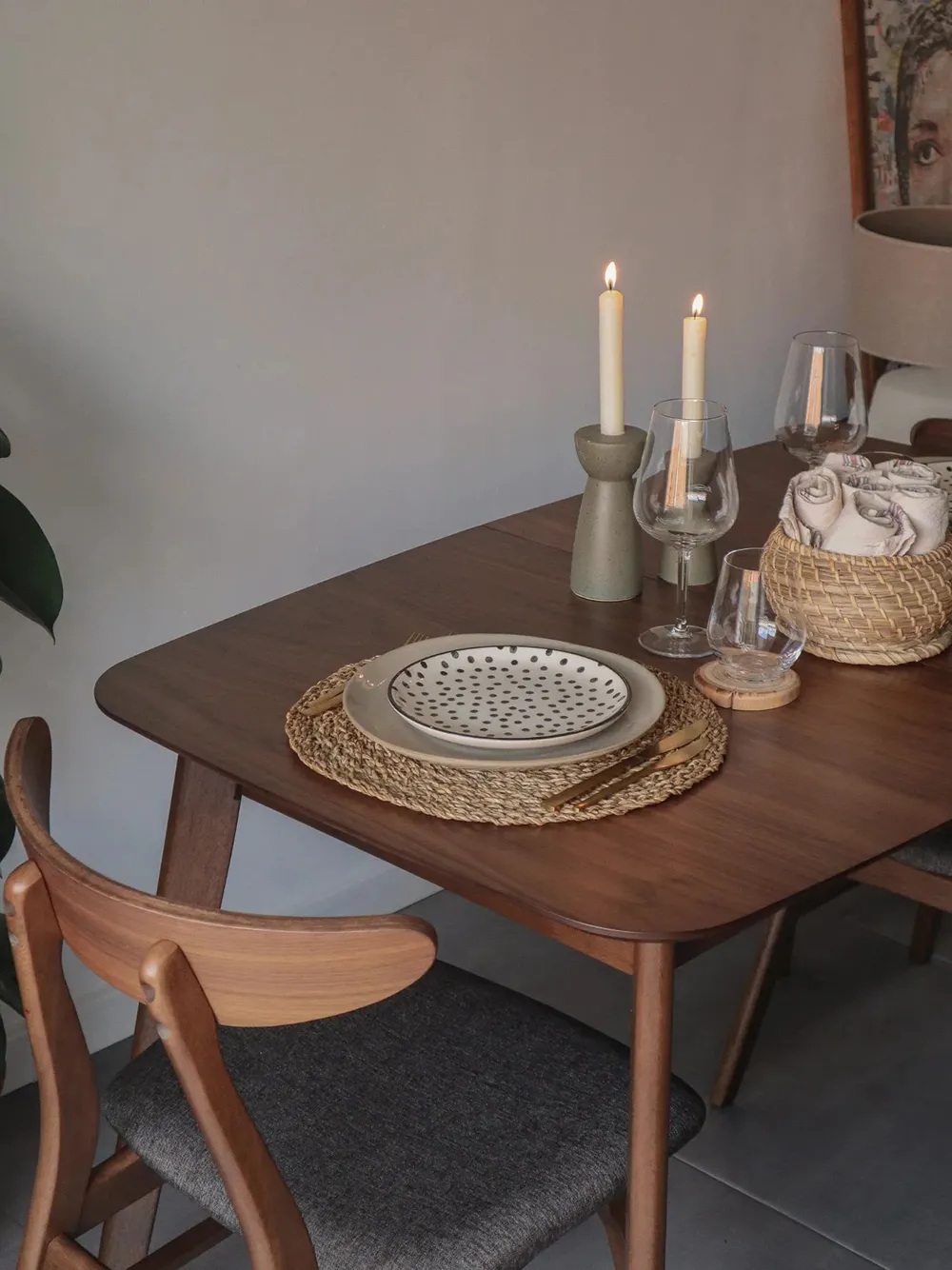 Extending Dining Table MADOX Dark Walnut 150/190 cm 90 cm_834372