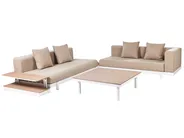 Ulkokulmasohva ja pöytä 5-istuttava MISSANELLO Beige_910484