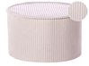 Pouffe ZIKRIA Velvet Light Beige