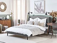 Säng med lamellram COLMAR 140 x 200 cm Grå_1182404
