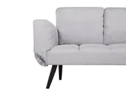 Sofa Bed 2 Seater BREKKE Fabric Light Grey_732503