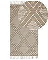 Rug KACEM Beige 80 x 150 cm Cotton