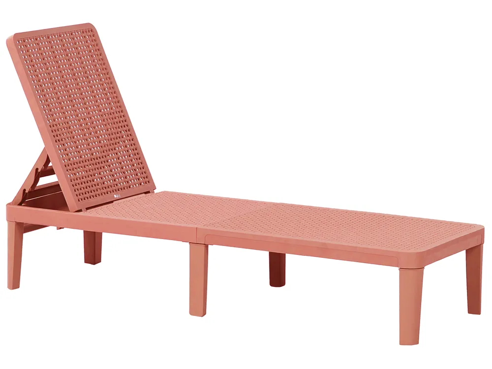 Solstol OSSIMO Syntetiskt material Röd_1044240