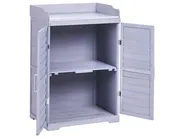 Potting Bench TEREVILLE 67 cm 100 cm Fir Wood Grey_1041665