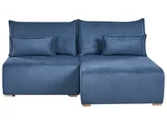 Modular Corner Sofa NERBO Fabric Blue Left Hand_1034959