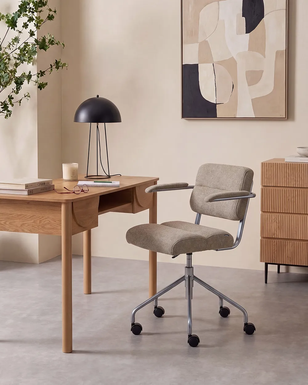 Desk Chair CANDOR Light Brown_1136736