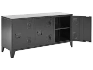 Förvaringsenhet CARDIFF Metall Svart_830274