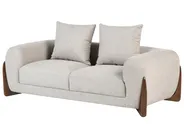Living Room Set 6 Seater VINLIDEN Taupe_1048663