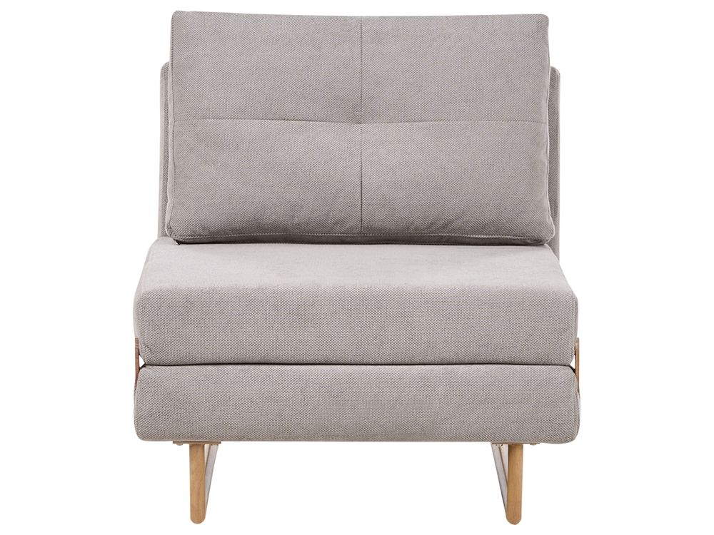 Single Sofa Bed JERSLEV Fabric Grey