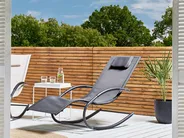 Rocking Sun Lounger CARANO II Metal Grey_812652