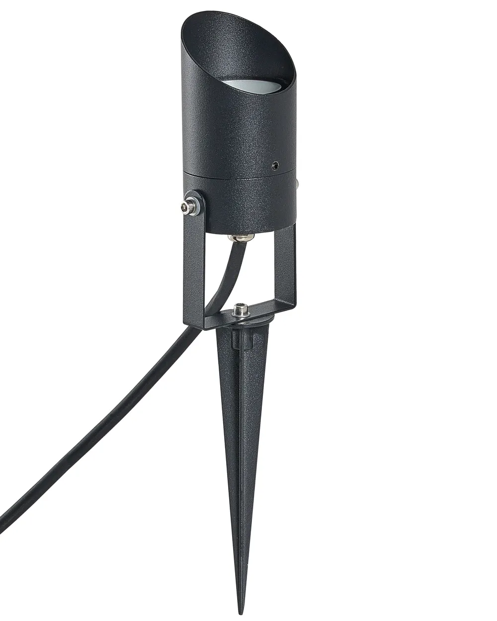 Set of 2 Outdoor Spike Lights LUSSA LED Black_1103861