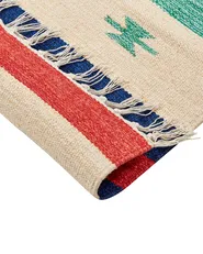 Rug MARGARA Multicolour 140 x 200 cm Kilim Cotton_869755
