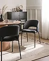 Ruokatuolisetti 2 kpl PENNY Kangas Musta
