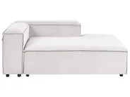 Modular Corner Sofa 5 Seater ARDAL Corduroy Off-White Right Hand_1008154