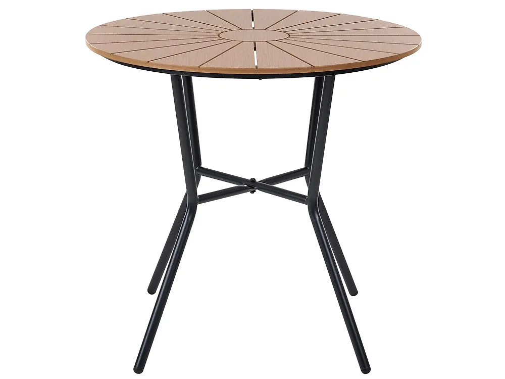 Spisebord til hagen LINOSA 80 cm 80 cm Metall Svart_1179403