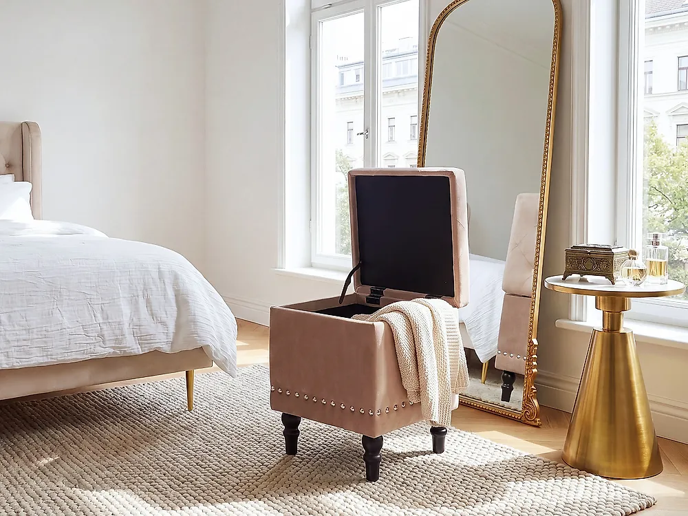 Säilytysrahi LORETTO Sametti Beige_1186150