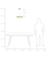 Pendant Lamp GEORGES Metal Gold_872922