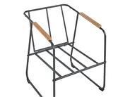 Garden Lounge Set with Table 4 Seater VEZZANA Metal Grey_931076