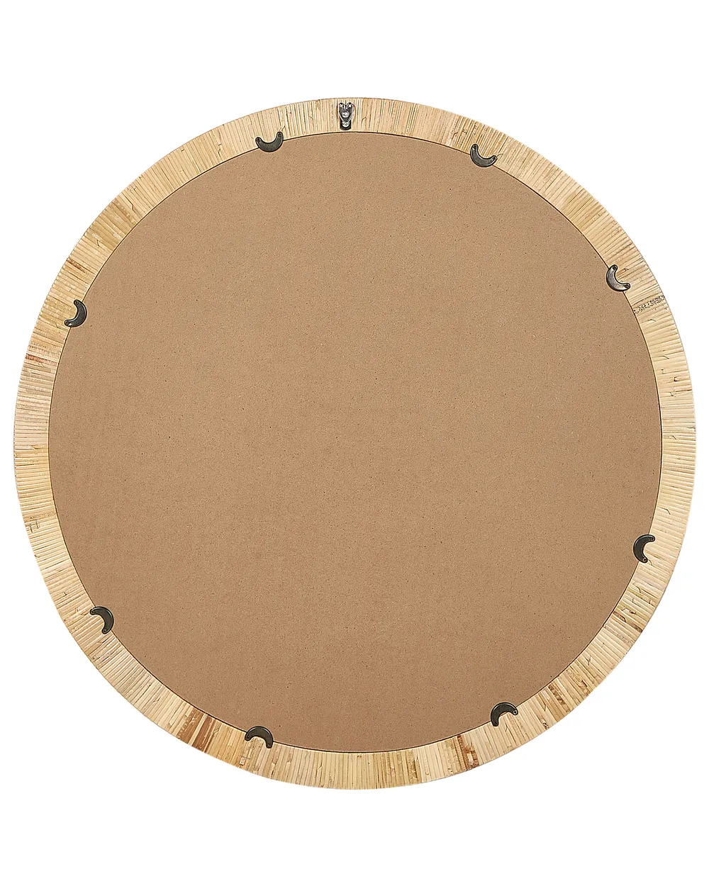 Wall Mirror ANLEZY 80 cm 80 cm Rattan Natural_938866