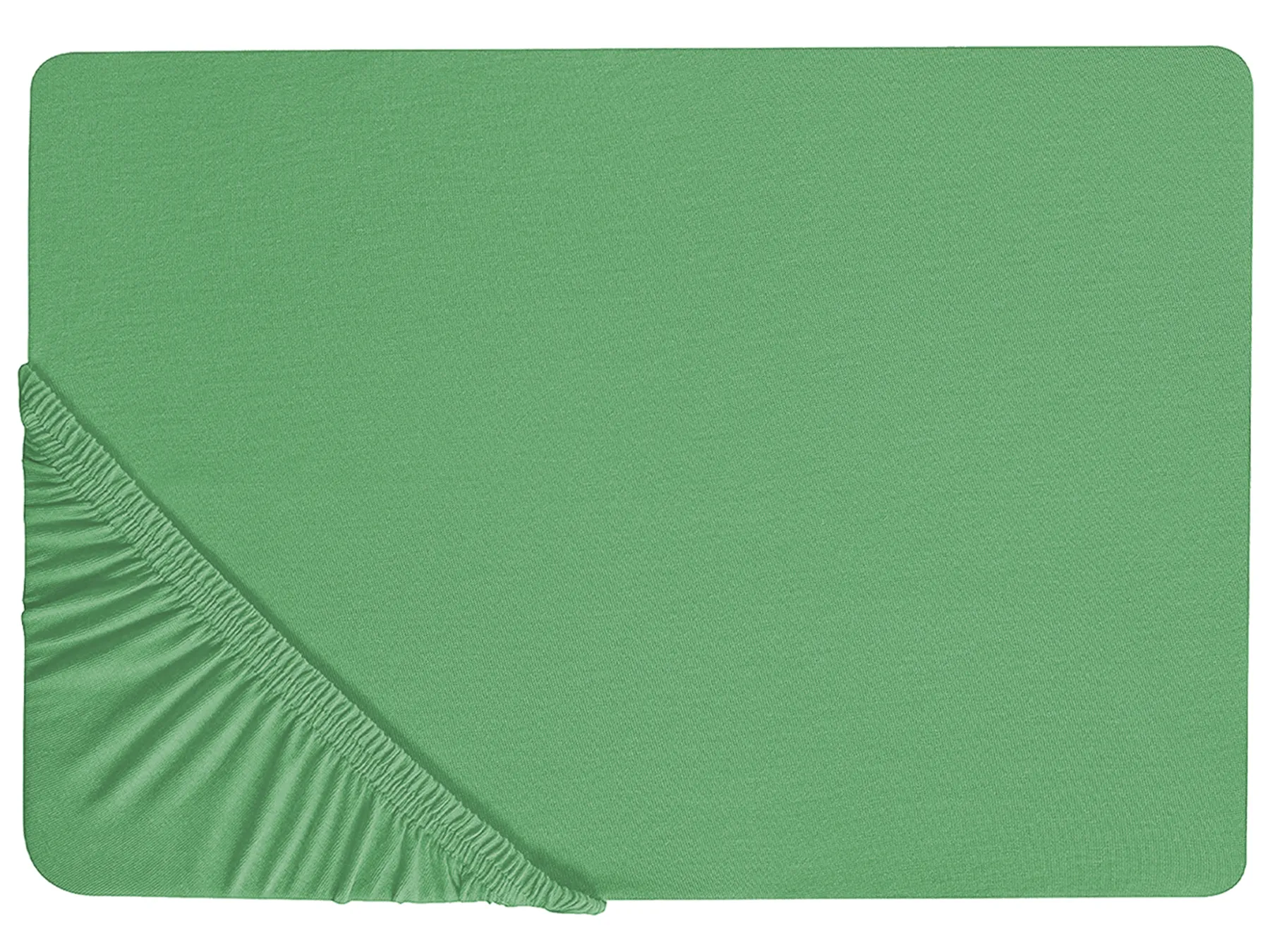 Fitted Sheet JANBU 180 x 200 cm Cotton Green_845577