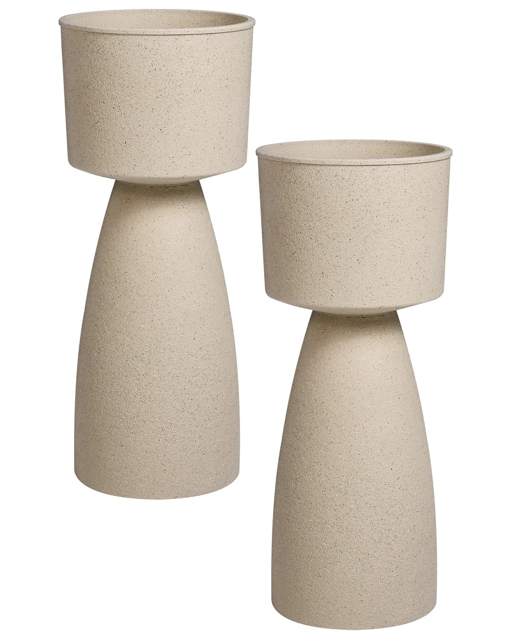 Kukkaruukkusetti 2 kpl MYOSOTIS 28 cm Beige