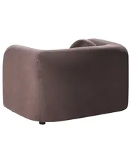 Armchair LEIREN Velvet Dark Brown_1028776