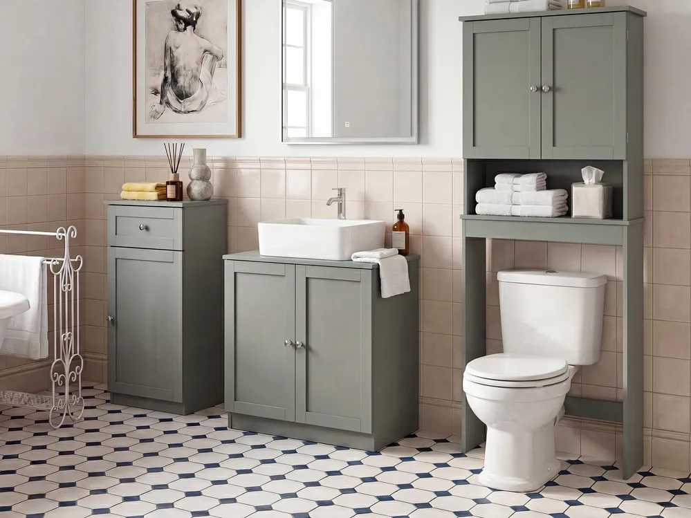 Bathroom Cabinet ATJONI 40 cm Grey_1109597