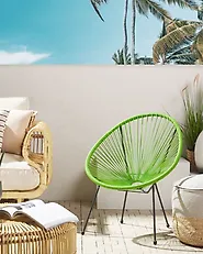 Trädgårdsstol ACAPULCO II Konstrotting Grön_1177411