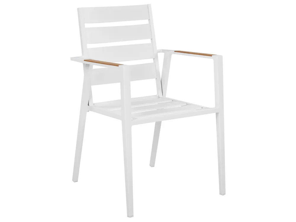 Garden Dining Set 6 Seater VALCANETTO/TAVIANO Metal White_922616