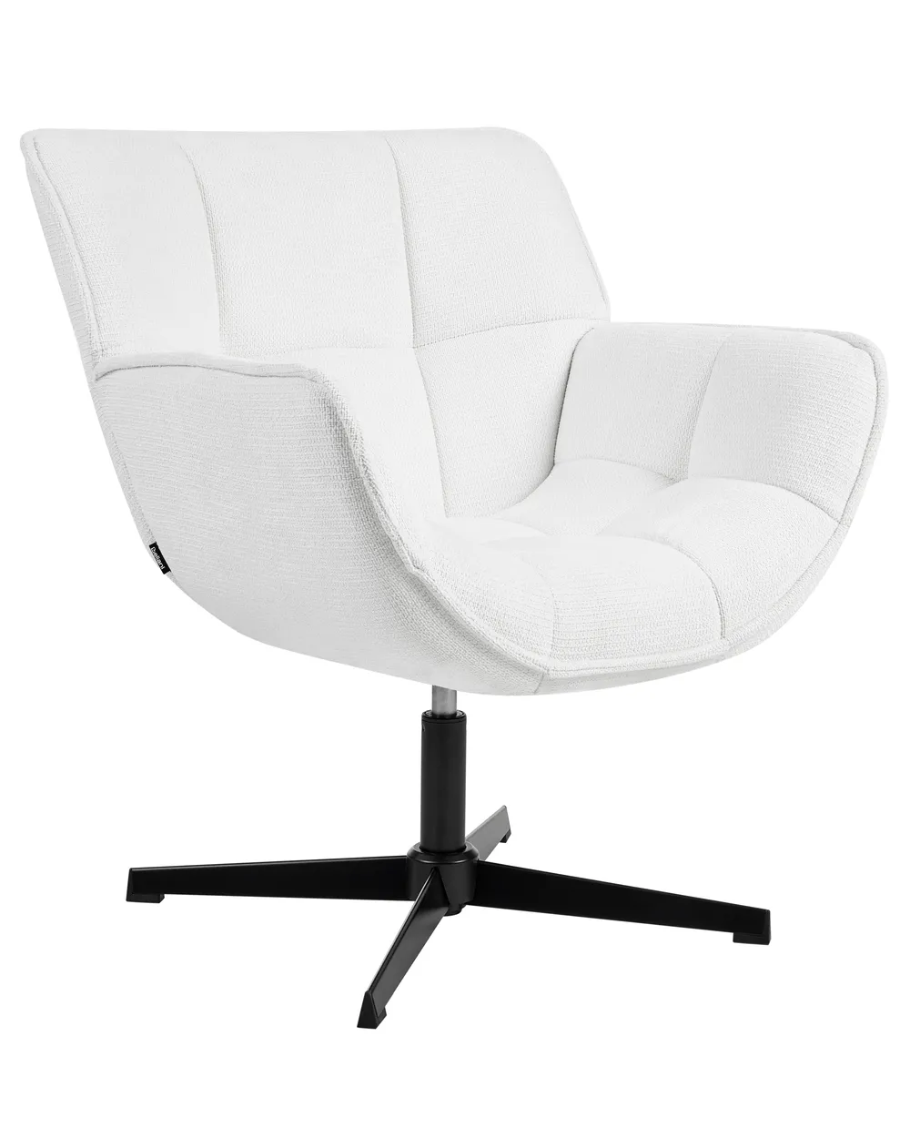 Swivel Armchair AUMA Fabric White
