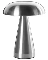 Set med 2 trådlösa LED-bordslampor KULFO med dimmer Metall Silver_1042377
