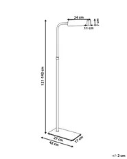 Golvlampa DERWENT Metall Silver_1106912