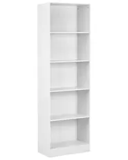 5 Tier Bookcase WINNIPEG 174 cm White_977747