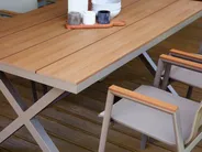 Garden Dining Set 4 Seater TIANO Metal Grey_932483