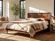 Bed MIALET 160 x 200 cm (EU King Size) Dark Brown_1156380