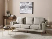 Sofa 3 Seater LOKKA Fabric Beige_897619