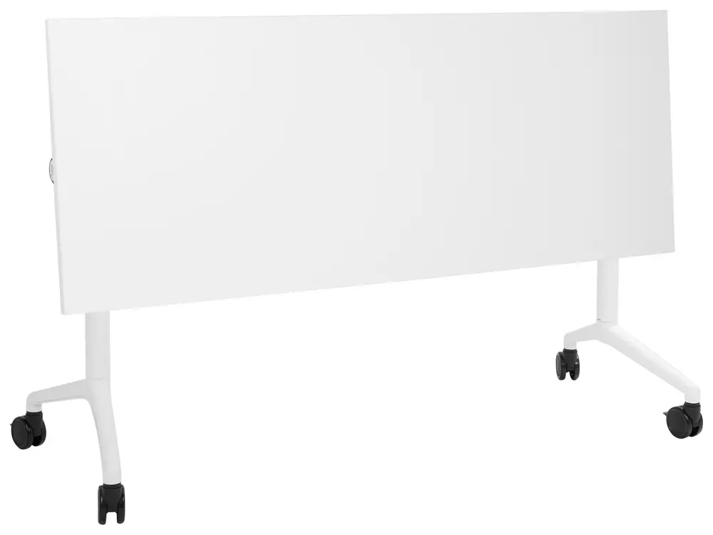 Työpöytä taitettava CAVI 160 cm 60 cm pyörillä Valkoinen_922268