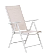 Set of 6 Garden Chairs CATANIA Metal Beige_884032