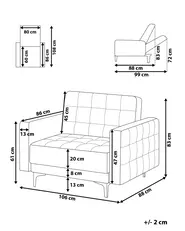 Armchair ABERDEEN Velvet Green_882247