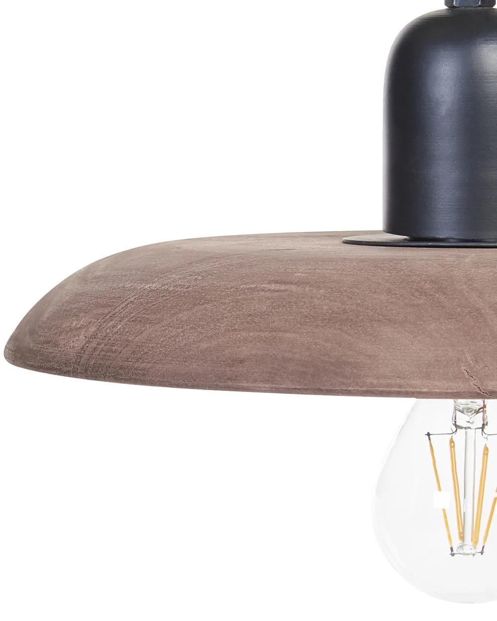Pendant Lamp MANJEERA Mango Wood Dark Brown_867741
