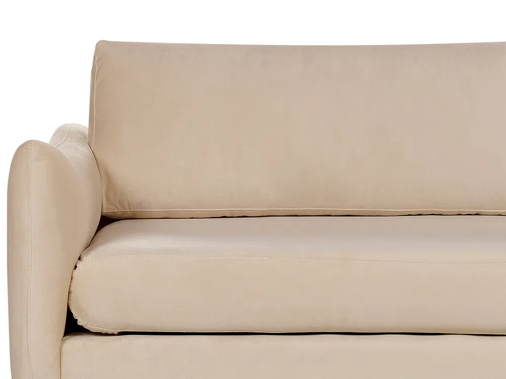 Living Room Set 4 Seater VINTERBRO Velvet Beige_897475