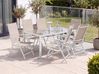 Garden Dining Set 6 Seater CATANIA Metal Beige