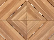 Garden Dining Table LISSONE 110 cm 110 cm Acacia Wood Brown_933393