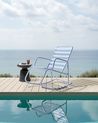 Garden Rocking Chair TURI Metal Light Blue